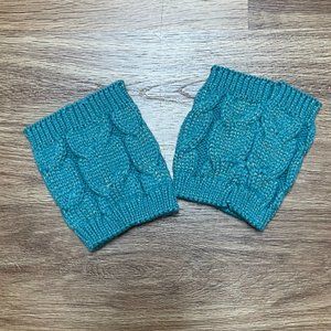 The Royal Standard-Women’s Teal Blue Knee High Boot Cuffs -One Pair